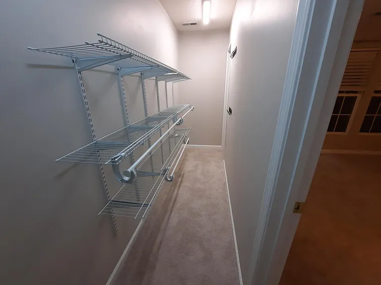 Master bedroom closet view 2