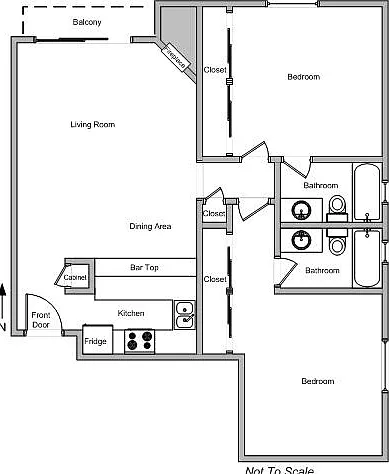 2 bed, 959 sqft, $2,995 — Photo 3