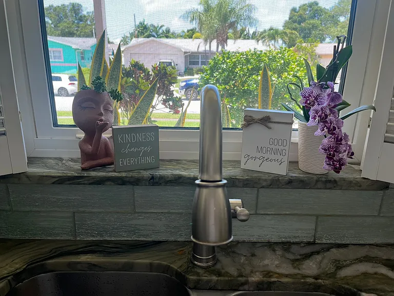Kitchen view out front