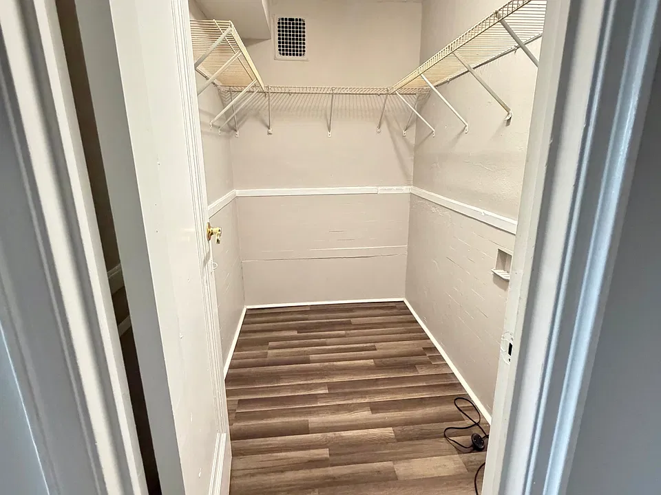 2 large closets in bedroom