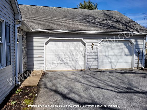 Large two car attached garage