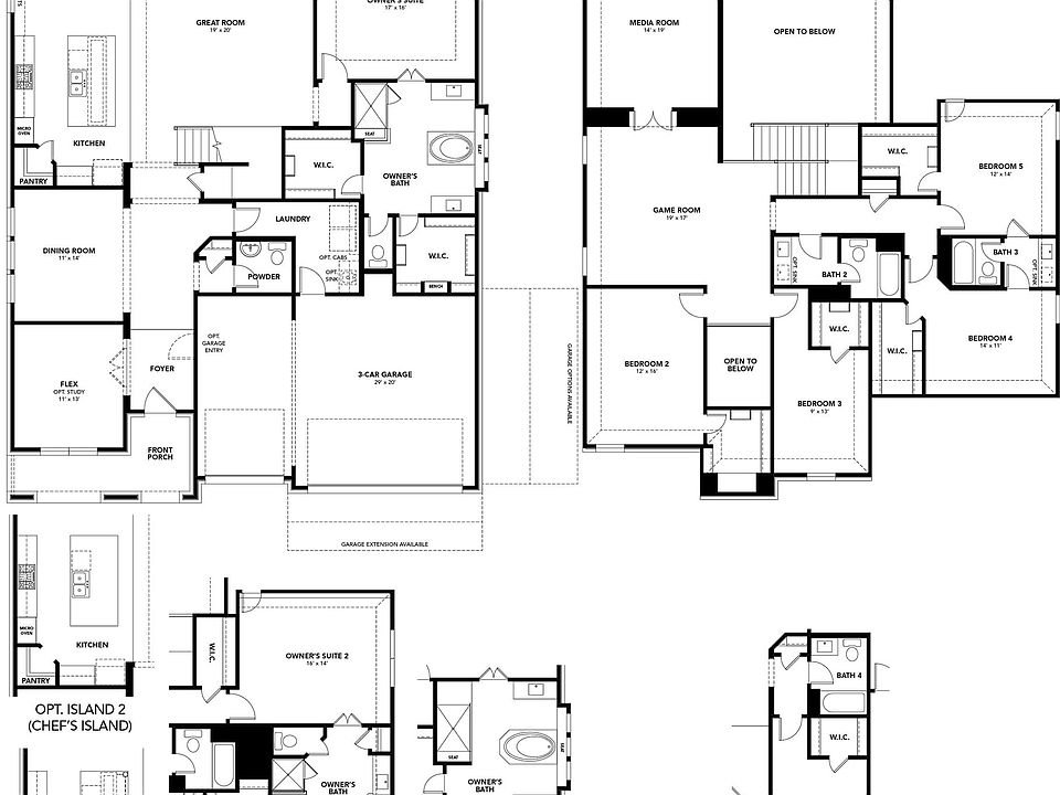 Discover luxurious residential architecture with a versatile single-family home design, perfect for