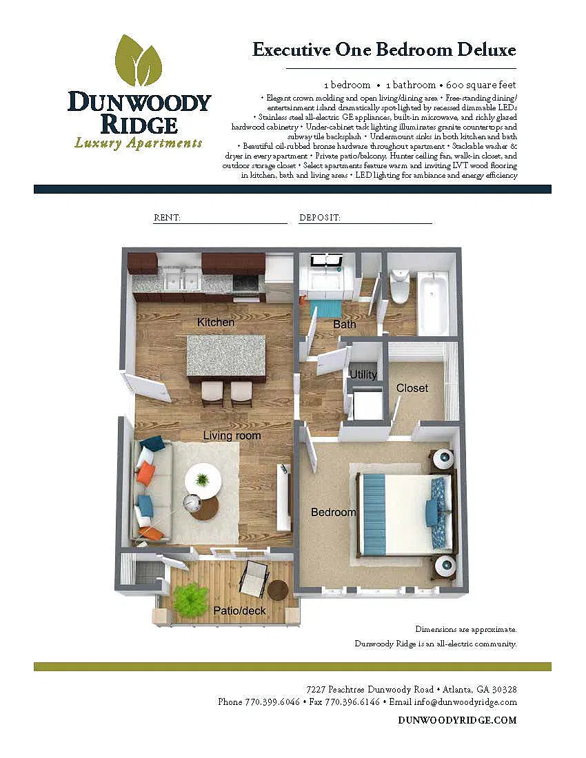 Floor plan AJ Deluxe