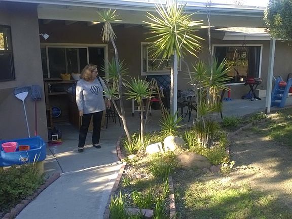 from yard view to kitchen