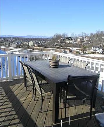 large deck for dining
