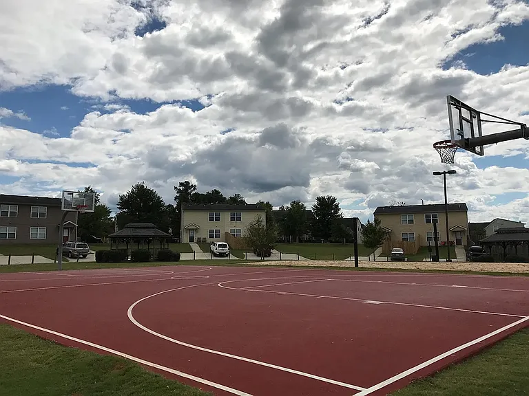 Community basketball courts
