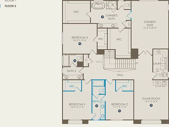 Kitchell Floor Plan, Quick Move-in Home, Floor 2