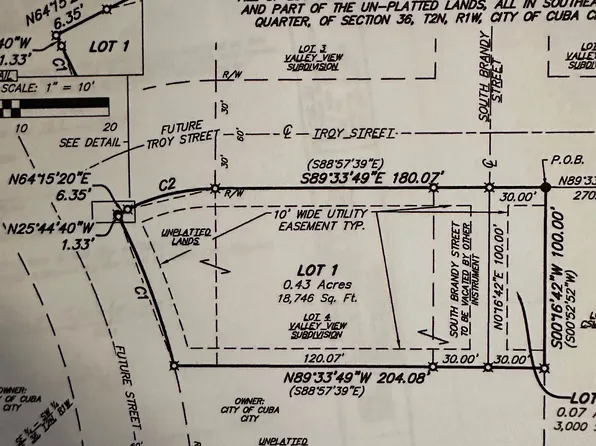 Corner Of Brandy And Troy, Cuba City, WI 53807