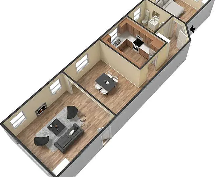 Open Floor plan (2nd fl)