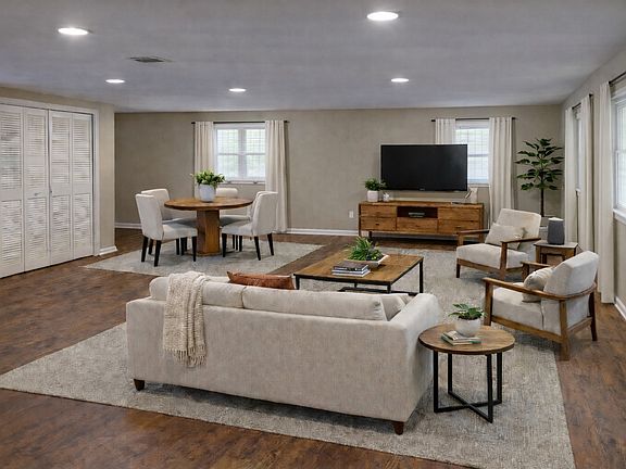 Staged living room