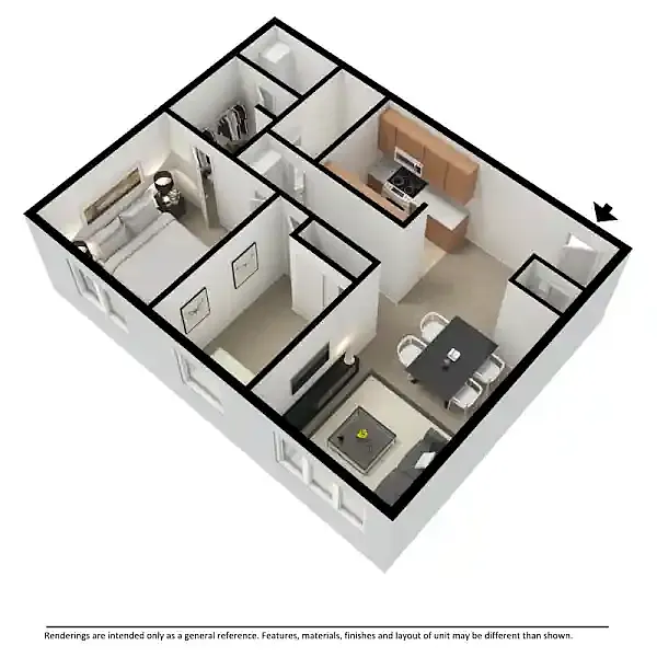 Floor plan Standard 2 Bedroom
