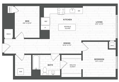 Floor plan B1.1 Den