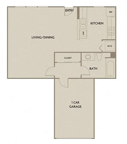 Floor plan Waterfront Studio