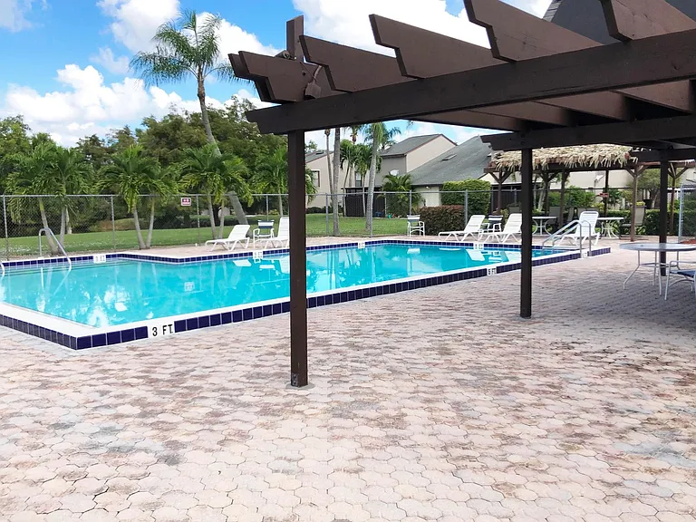 Resort style pool and spa