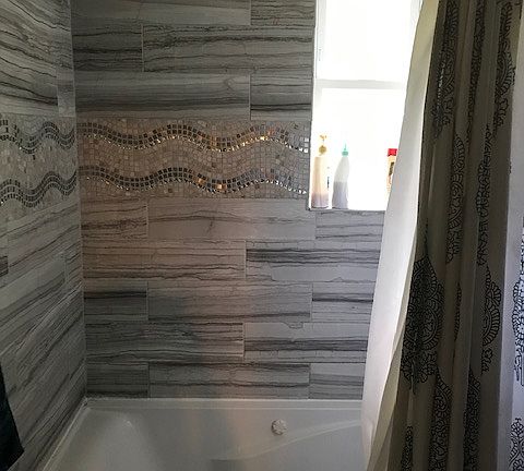 Upper level bathroom shower