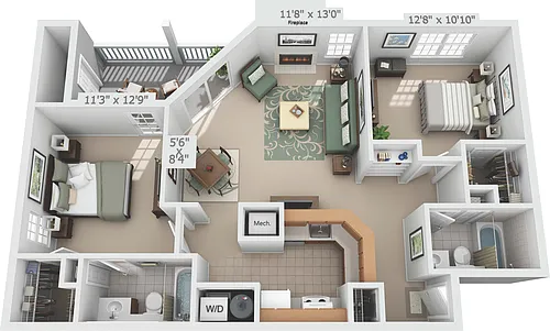 Floor plan Chevy Chase