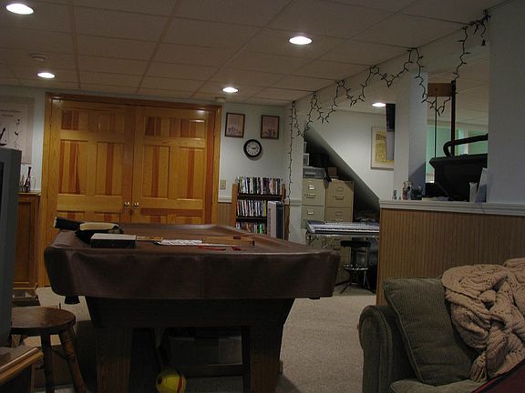 Finished basement.