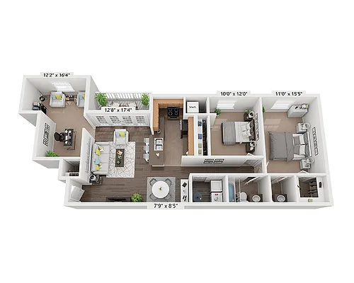 Floor plan Plan B1.5AD