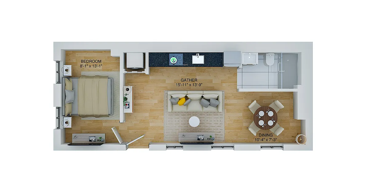 Floor plan 28 E Robbins- 202