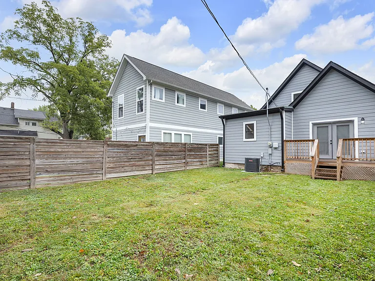 Large backyard