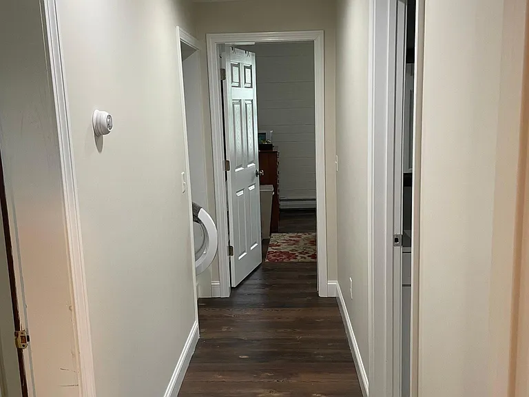 Back hall where bedrooms, full bath and laundry are.