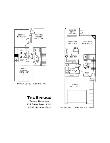 Floor plan Spruce - N