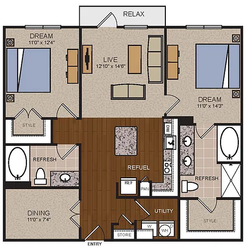 Floor plan B2