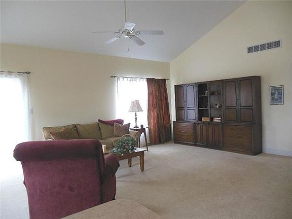 Living Room/Great Room With Vaulted Ceiling