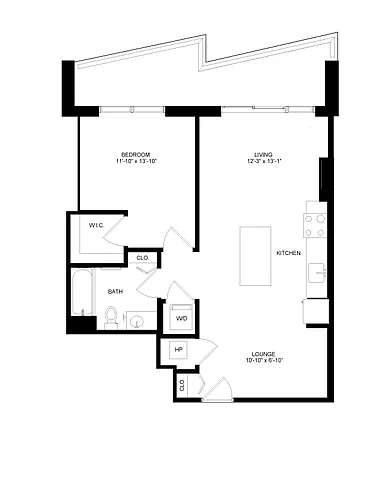 Floor plan 1 Bed-1 Bath-6