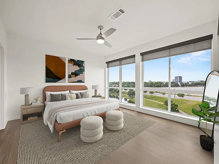 The Primary Bedroom of the Express Floorplan at One Rangers Way