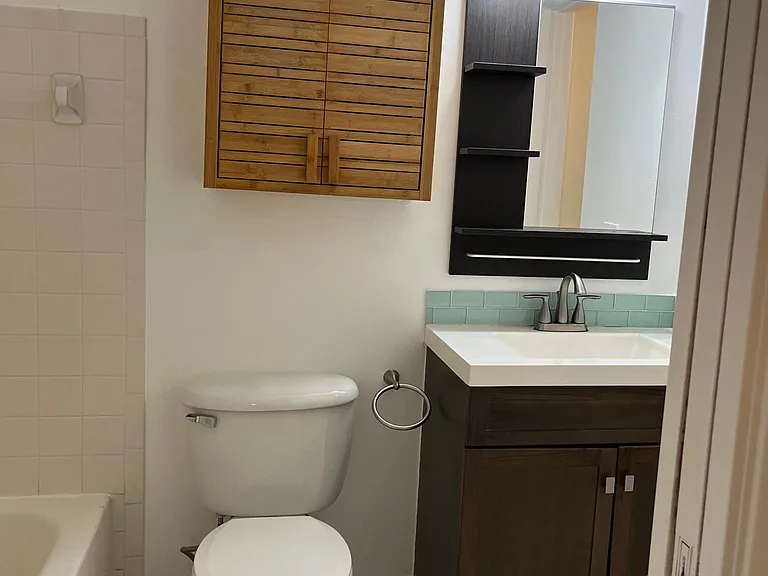 Bathroom entry from bedroom.