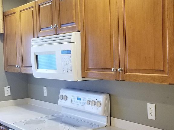 Kitchen overlooks dining room