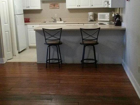 Some apartments have these beautiful and original heart pine