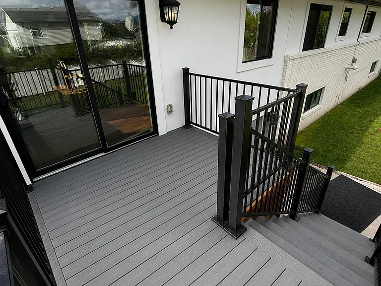 Brand new deck outside of dining room.