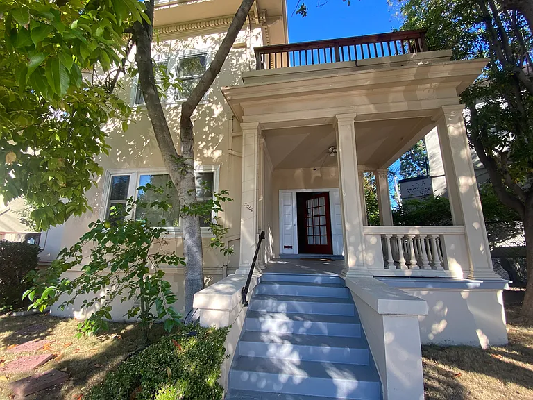 Front of house with large porch