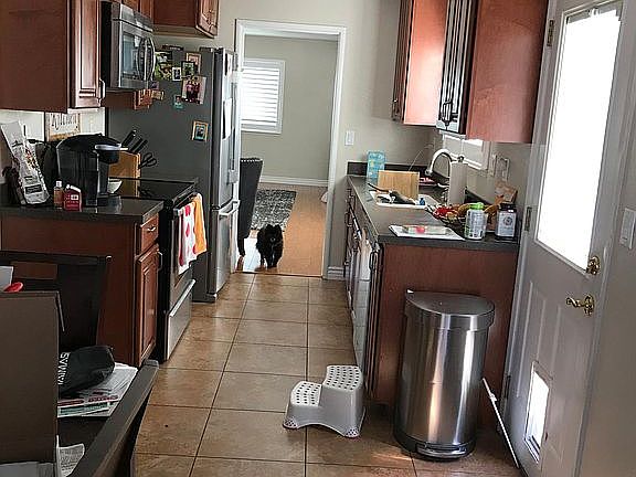 View of kitchen from dinning