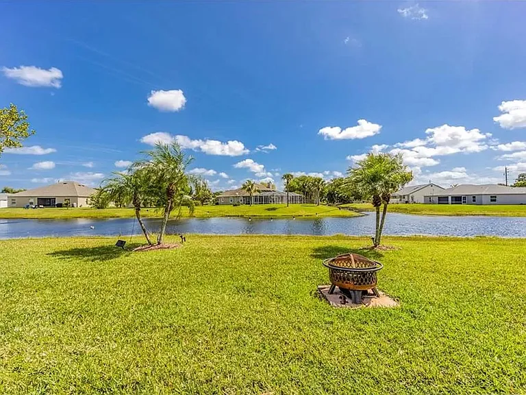backyard with lake view and access