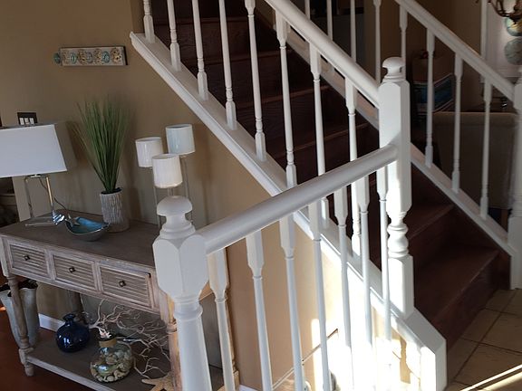 Foyer sunken living room