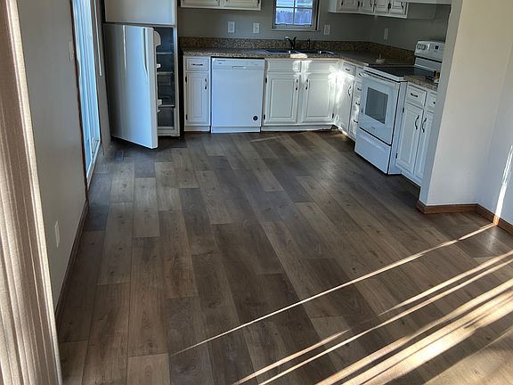 Kitchen with new LVP flooring