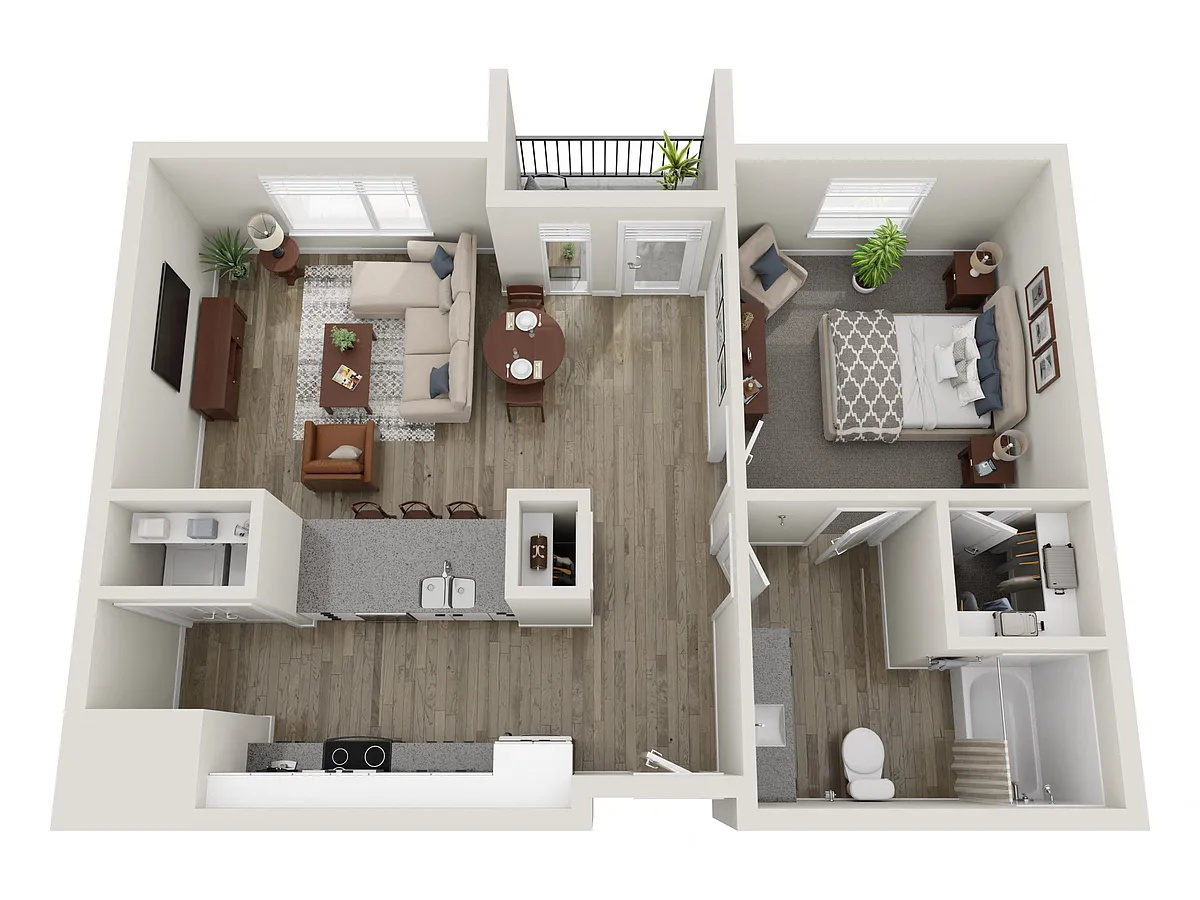 Floor plan 1B