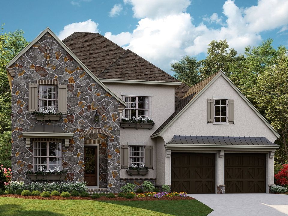 Huntley - French Cottage c 2-Car Front Load Garage Note Renderings may show optional features