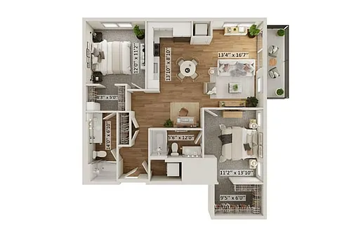 Floor plan Harriet A