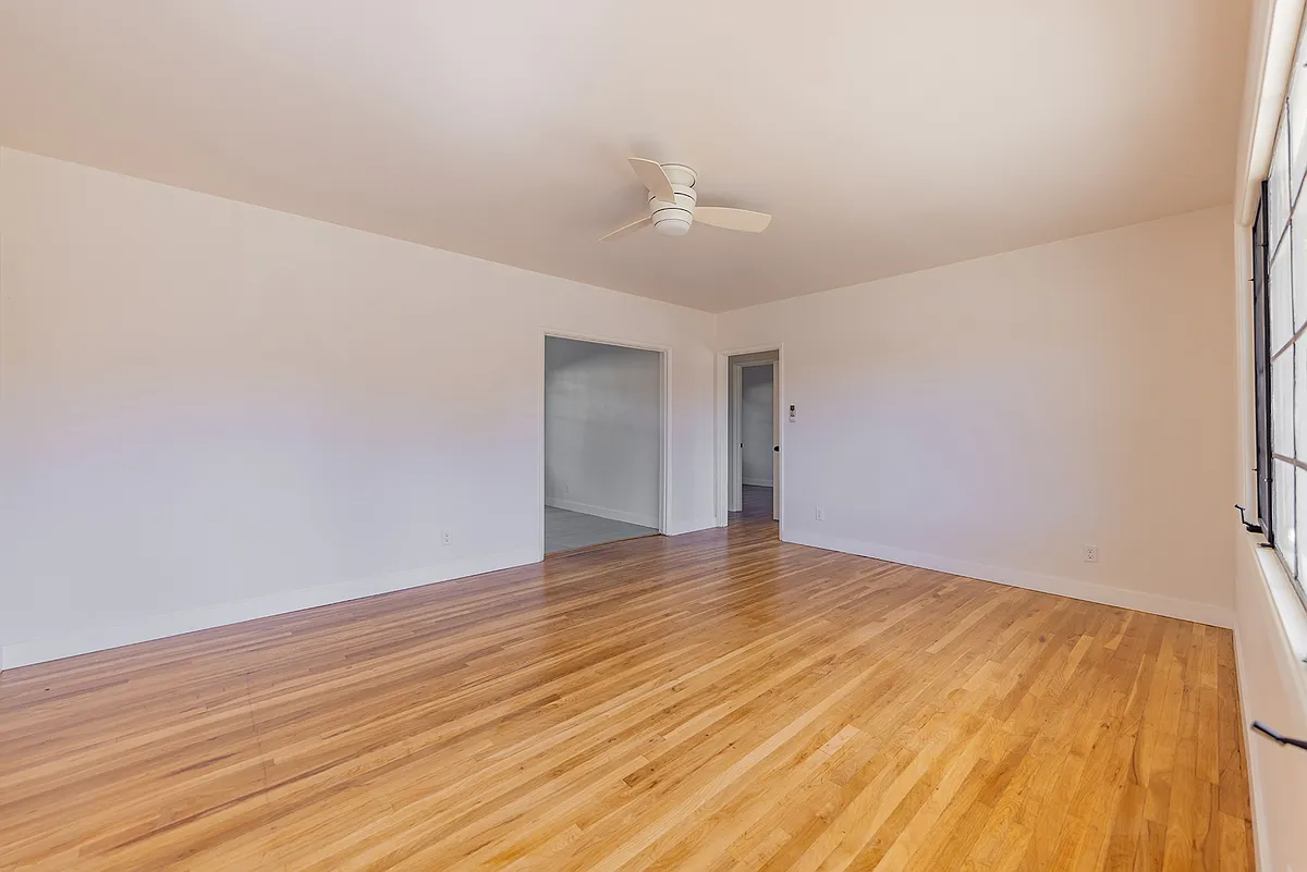 Living Room, Original 1951 Hardwood Floors - 110 W Matilija St