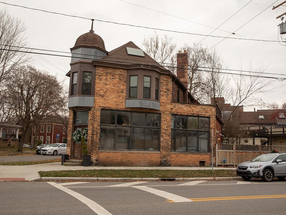 The property has three units. The front unit is occupied by the owner. The back of the property has two more units. The unit for rent is in the back, upper level.