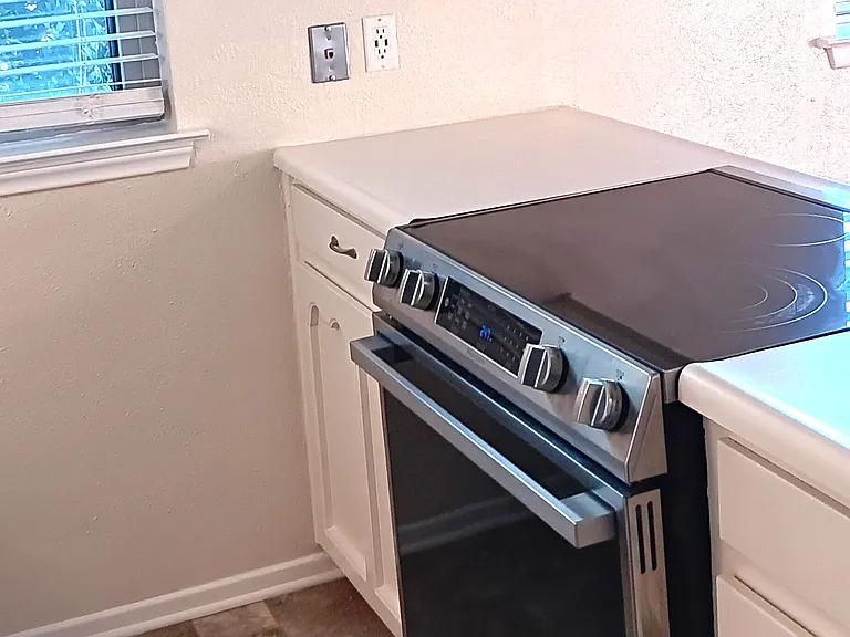 Convection oven with flat cook top