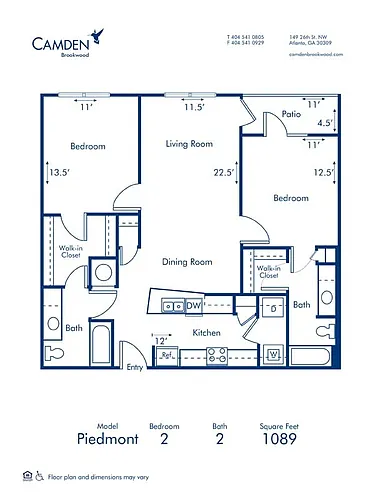 Floor plan Piedmont