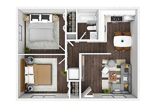 Floor plan Two Bedroom