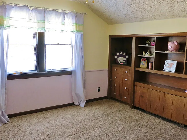 Upstairs bedroom #1 (note--now painted in a neutral color)