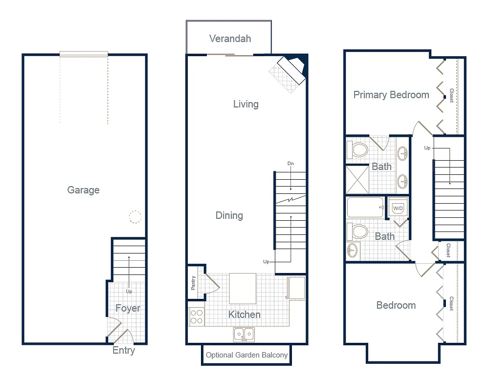 Floor plan Cognac / End Kitchen