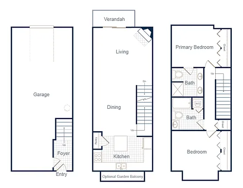 Floor plan Cognac / End Kitchen